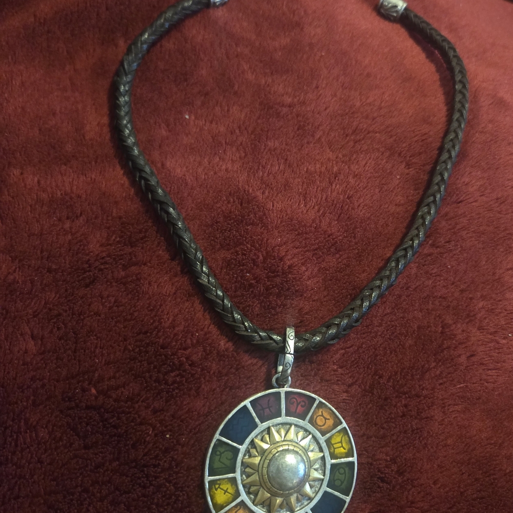 Chicos Multicolor Zodiac Pendant Necklace
